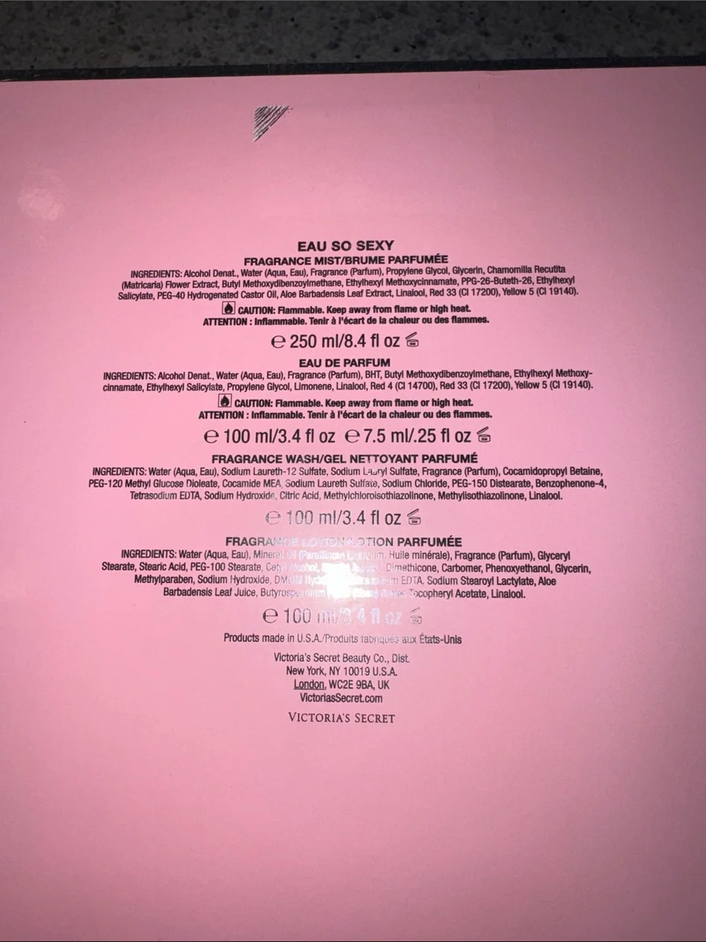 Victoria's Secret Vintage Eau so Sexy Box Set